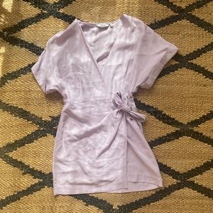 & Other Stories Wrap Mini Dress